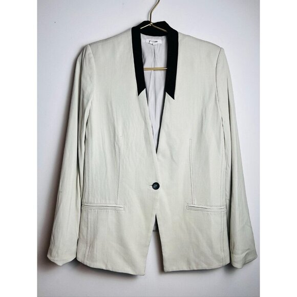Helmut Lang one Button blazer off white/ gray 0 - Picture 1 of 12